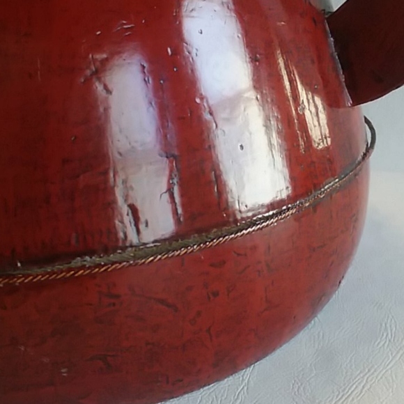 Large Red Reproduction Vintage Chinese Teapot - Picture 2 of 10